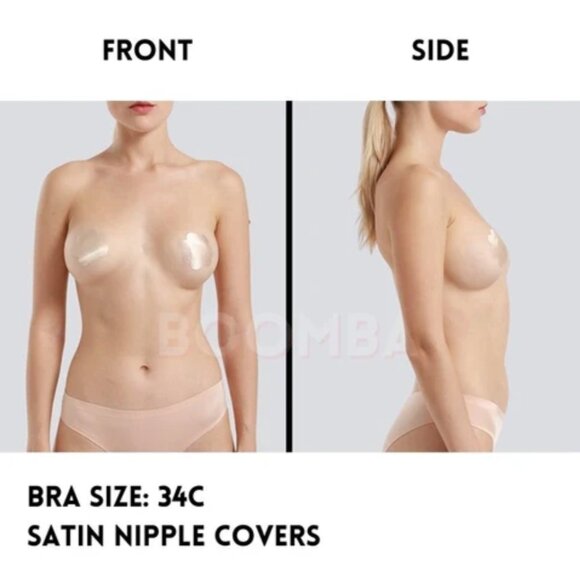 NWT Boomba Satin Nipple Covers 3 in. - Color Light - 10 Pairs - One Time Use - Picture 7 of 7